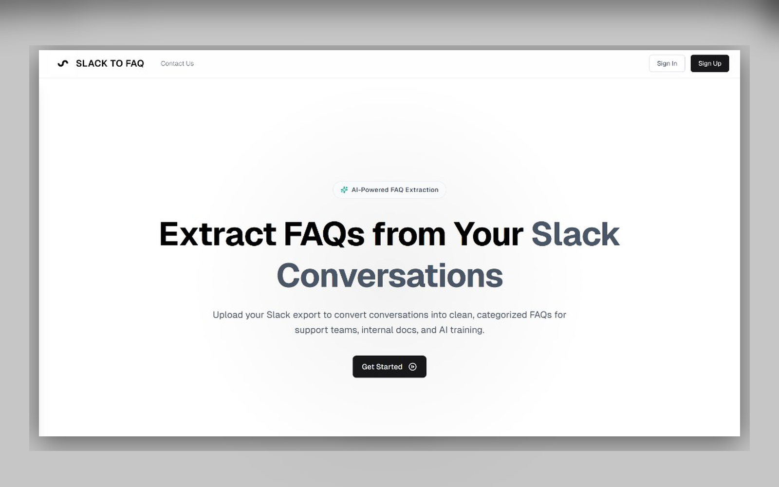 FAQ extractor